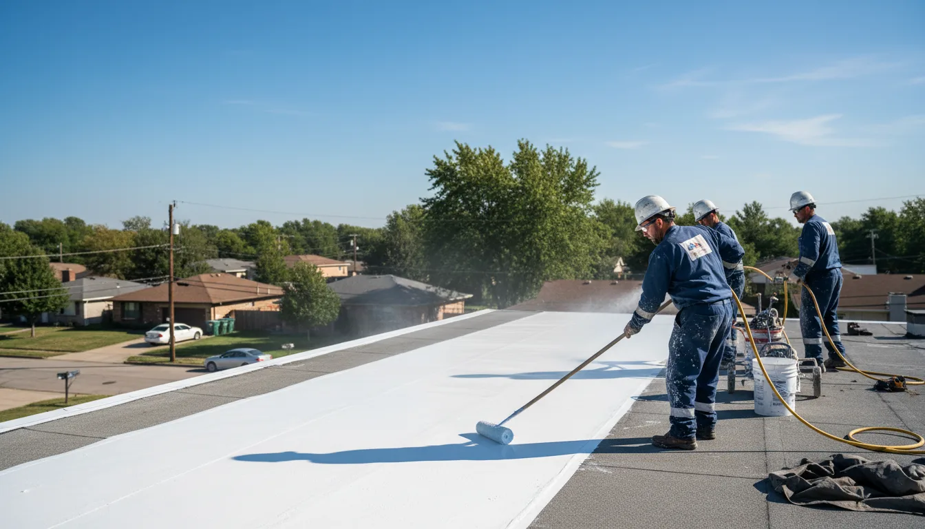 Commercial roof coating in Longford, KS near me